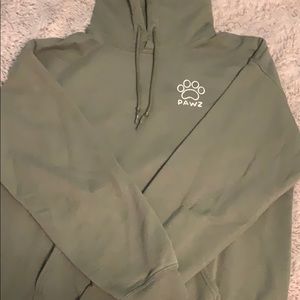 Army green Medium Paws Sweatshirt